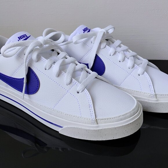 Nike Women's Court Legacy Next Nature Sneaker in Amazing White/Deep Night-Sail - Picture 4 of 12